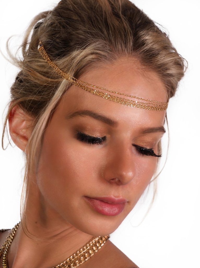 Picture of Western Fashion 71316 Multi Strand Hair Chain&#44; Gold