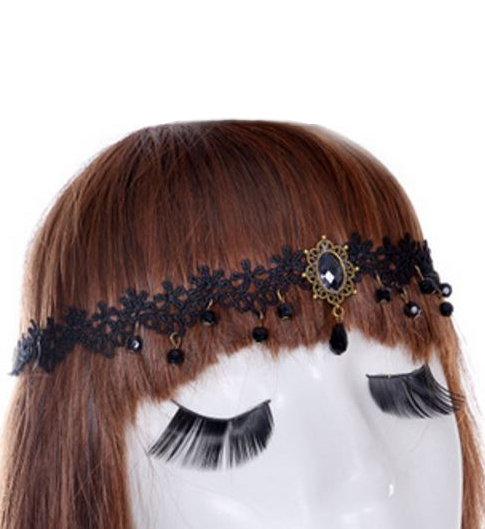 Picture of Western Fashion 71216 Flapper Headband&#44; Black
