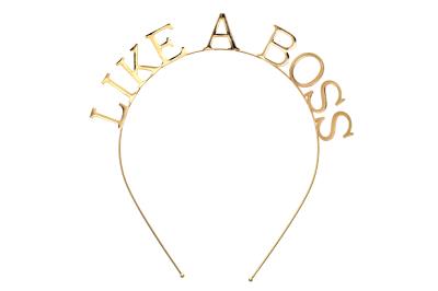 Picture of Western Fashion 71520-G Like a Boss Metal Headband&#44; Gold