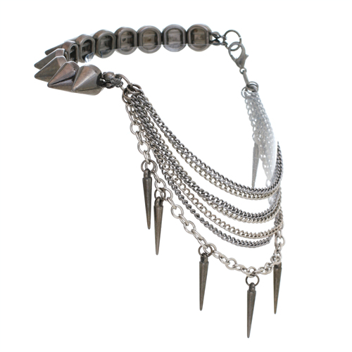 Picture of Western Fashion 81889 Boot Chain with Spikes&#44; Silver