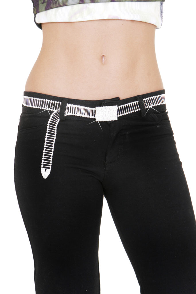 Picture of Western Fashion 8863-SIL Belt with Bars, Silver