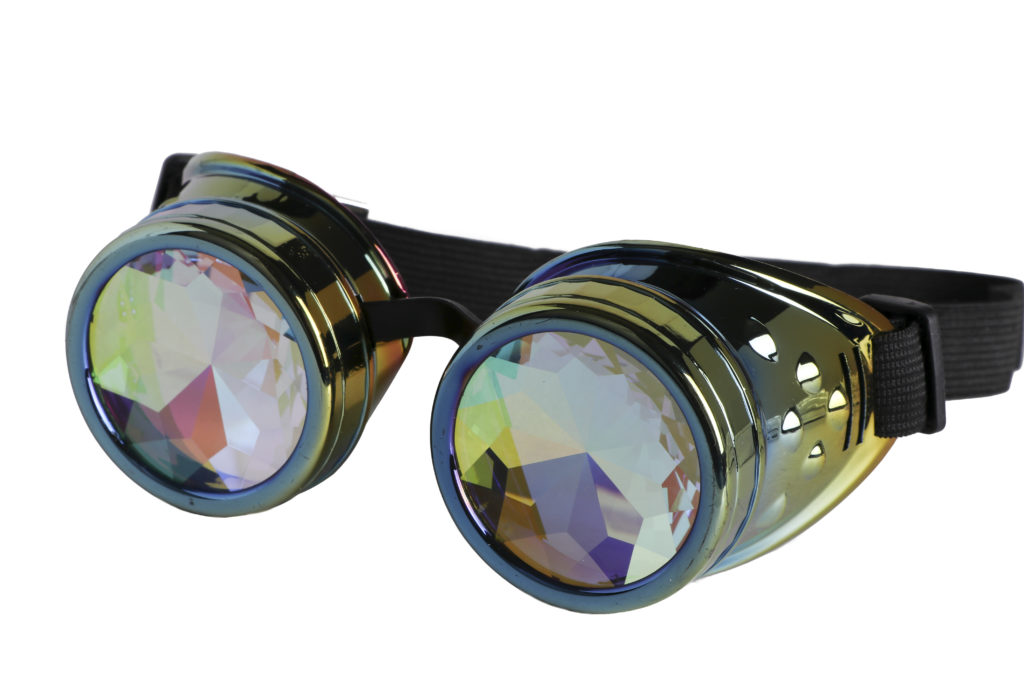 Picture of Western Fashion 68741-RNB Psychedelic Steampunk Glasses, Rainbow