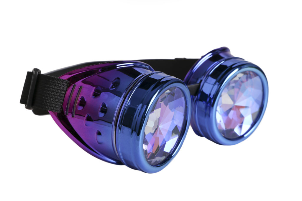 Picture of Western Fashion 68741-BL-PRP Rave Kaleidoscope Goggles&#44; Blue & Purple
