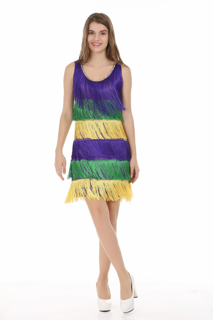 Picture of Western Fashion 2572-S Mardi Gras Dress&#44; Mardigras - Small