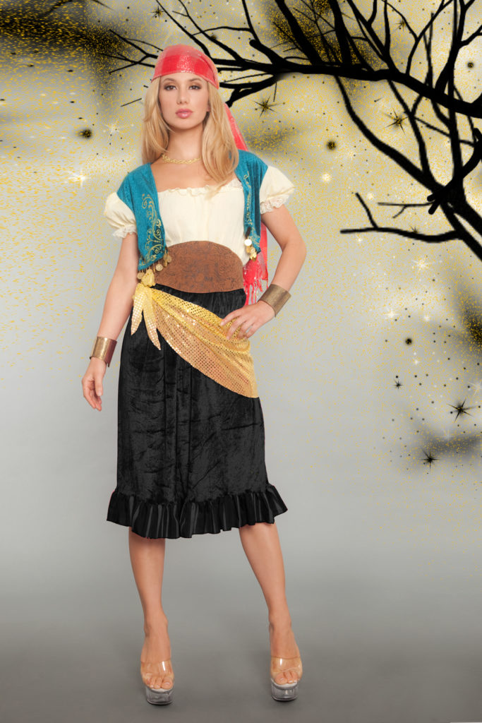 Picture of Western Fashion 4152-SM 2 Piece Gypsy Costume Set&#44; Small & Medium