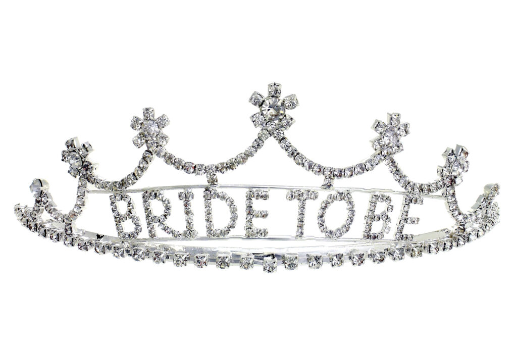 Picture of Western Mania 60569-S Bride to Be Rhinestone Tiara&#44; Silver