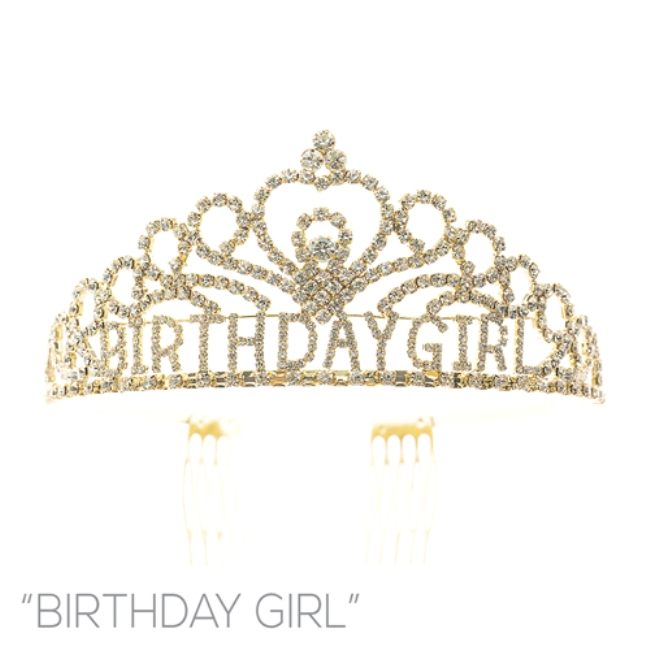 Picture of Western Mania 60736-G Birthday Girl Tiara&#44; Gold