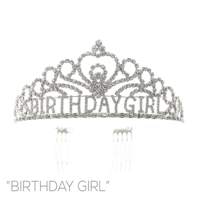 Picture of Western Mania 60736-S Birthday Girl Tiara&#44; Silver