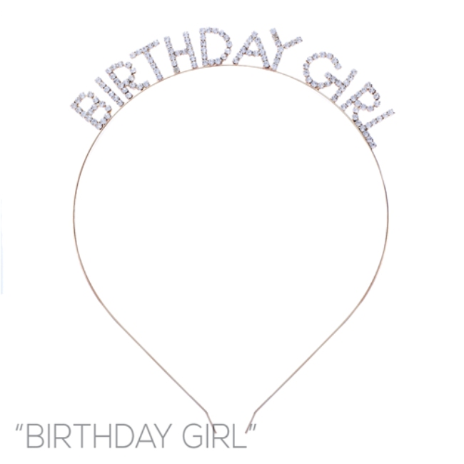 Picture of Western Mania 71971-G Birthday Girl Headband&#44; Gold