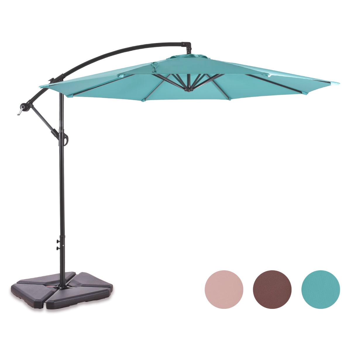 Westin Outdooramada 9 Ft Aluminum Patio Umbrella With Tilt Crank In Navy Blue As Is Item Navy Blue Dailymail