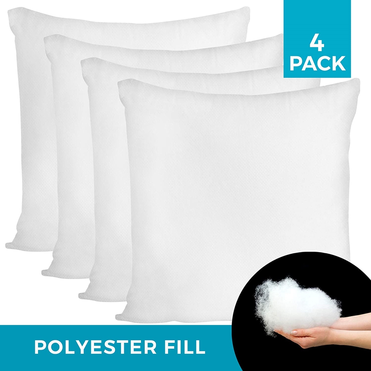 Picture of Westex 6118184PK Polyester Replacement Cushion Insert&#44; 18&apos; x 18&apos;&#44; 4-Pack