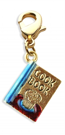 Picture of Whimsical Gifts 1247G Cook Book Charm Dangle in Gold