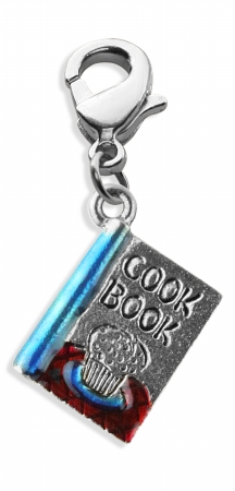Picture of Whimsical Gifts 1247S Cook Book Charm Dangle in Silver