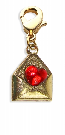 Picture of Whimsical Gifts 14G Love Letter Charm Dangle in Gold