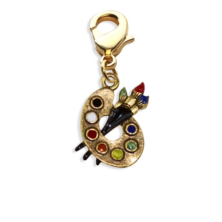 Picture of Whimsical Gifts 727G Artist Palette Charm Dangle in Gold