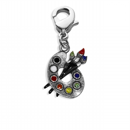 Picture of Whimsical Gifts 727S Artist Palette Charm Dangle in Silver