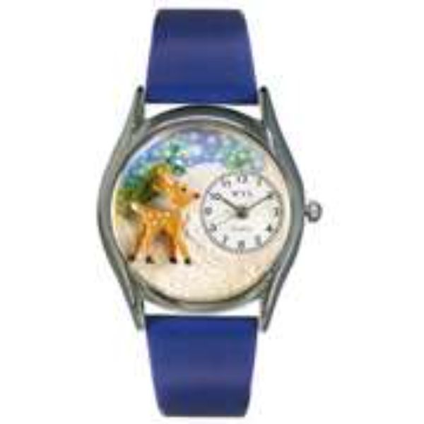 Picture of Whimsical Gifts S-1220002 Christmas Reindeer Watch&#44; Silver - Small Style