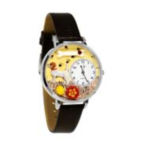 Picture of Whimsical Gifts U-0130048 Jack Russel Terrier Watch&#44; Silver - Large Style