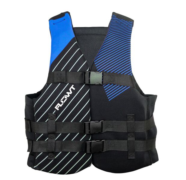 40501-2-2X-3X Comfort Flex Neoprene Vest, Blue - 2X & 3X