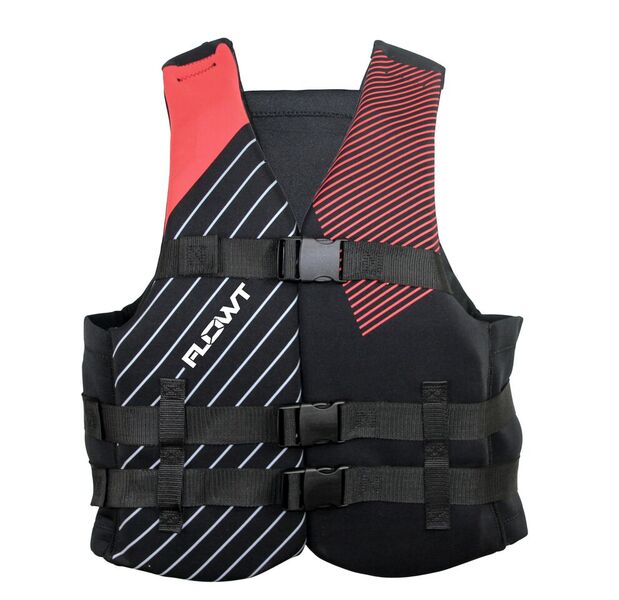 40502-2-2X-3X Comfort Flex Neoprene Vest, Red - 2X & 3X