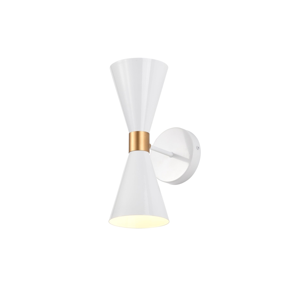 Picture of Warehouse of Tiffany MB119-1WH 5 in. Keenan Indoor 1-Light Gloss White Wall Sconce with Light Kit