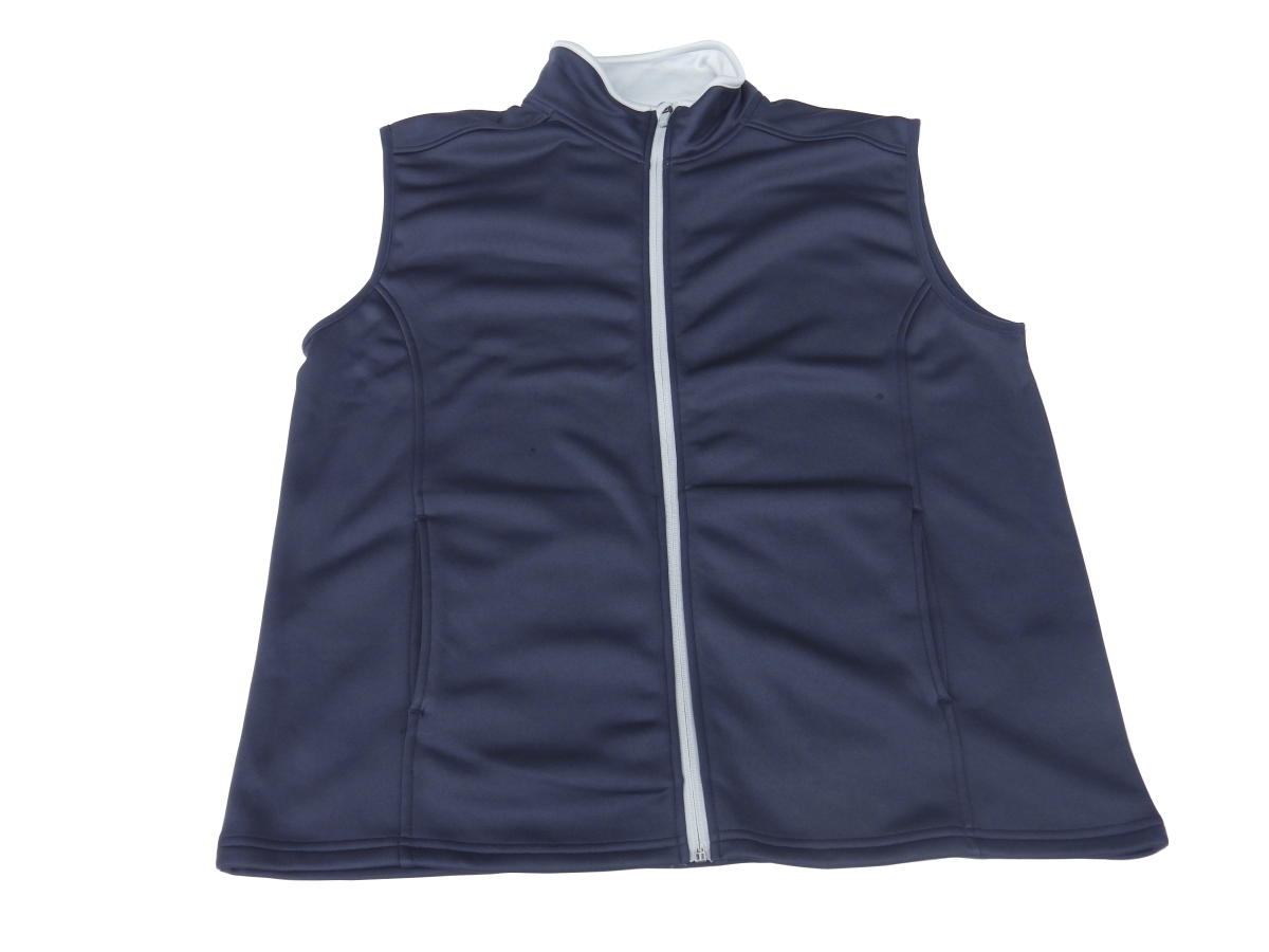 Picture of Weather Apparel 58027-051-SM Mens Poly-Spandex Vest, Small - Navy with Silver