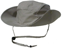 Picture of Weather Apparel 58033-113 Safari Hat with Reflective Tape-Sand - One Size