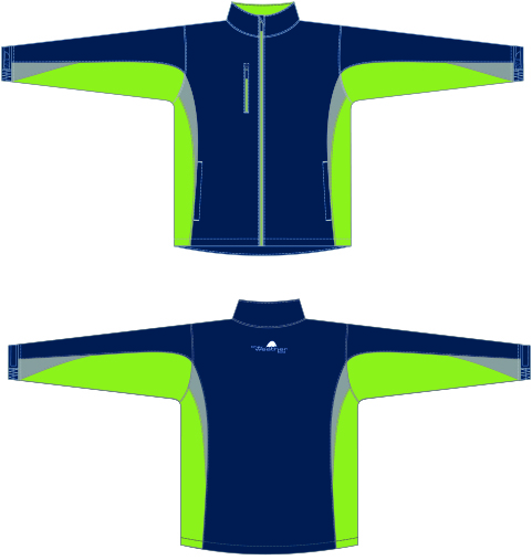 Picture of Weather Apparel 58035-289-3XL Hi-Tech Performance Mens Jacket - 3 XL&#44; True Navy&#44; Lime & Light Gray