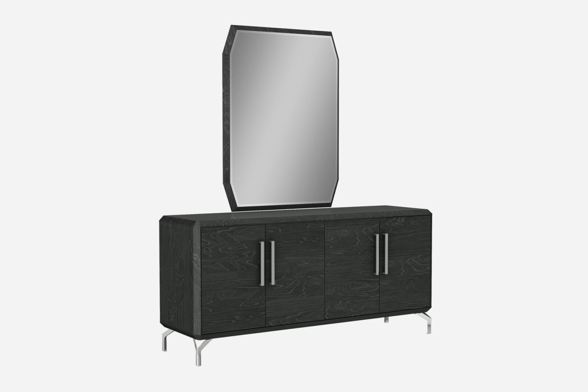 Los Angeles High Gloss Buffet - Grey