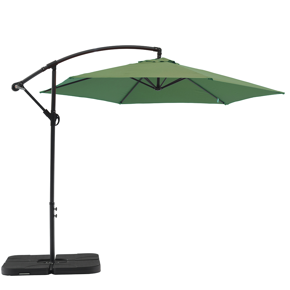 UM1683-GEE Polyester Fabric Aiden Outdoor Standing Umbrella, Green