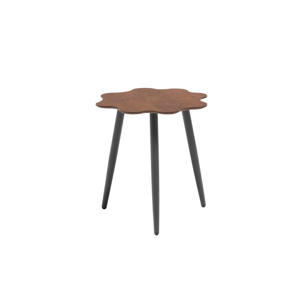 Whiteline Modern Living Outdoor Flora Brown Aluminum End Table