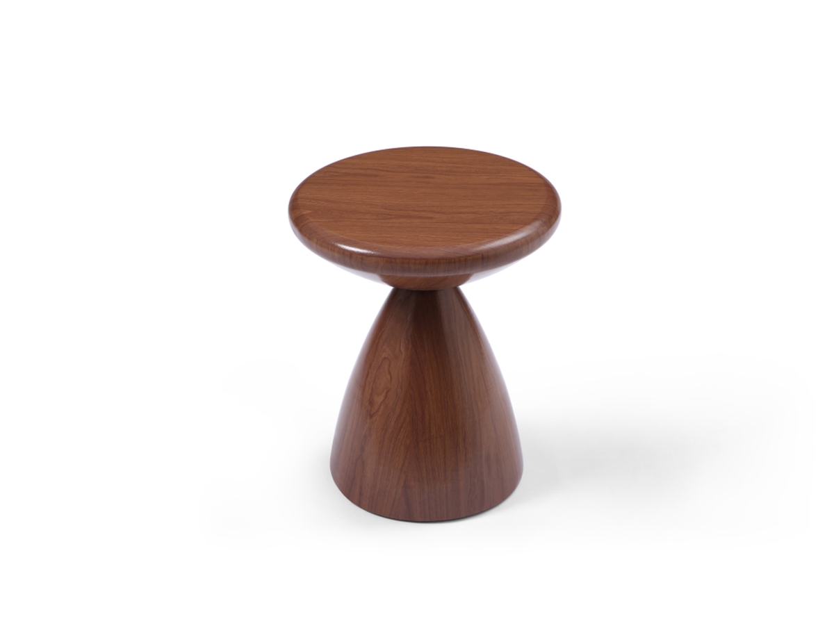 ST1875-WLT 15 x 18 in. Veneet Structure Ayla Side Table, Walnut