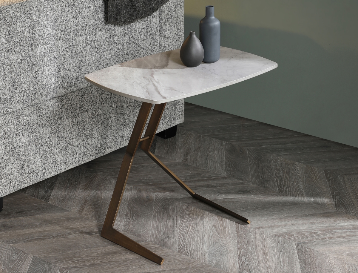 ST1879-LGRY 12 mm Katy Side Table, Grey