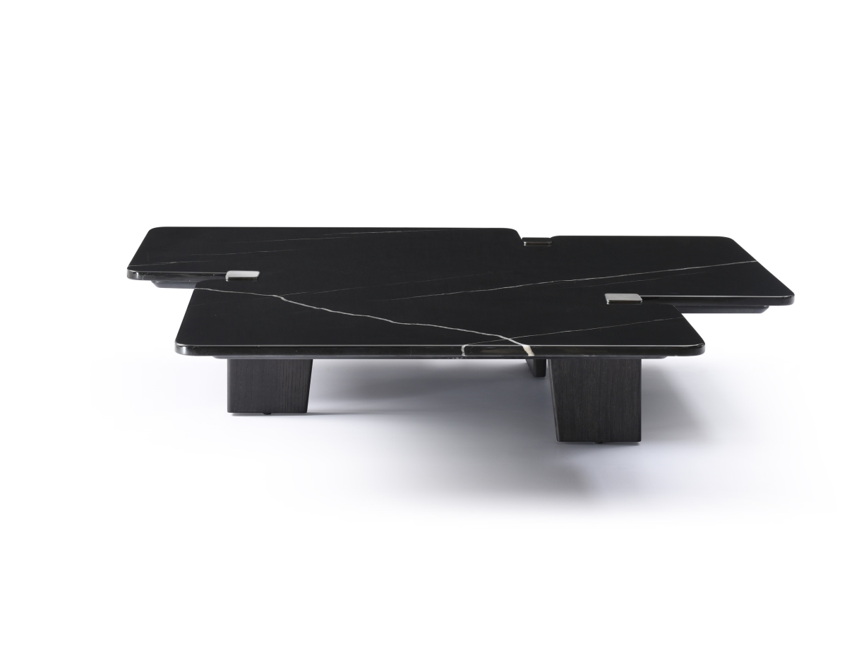 CT1901-BLK 47 x 51 x 11 in. Amora Coffee Table, Black