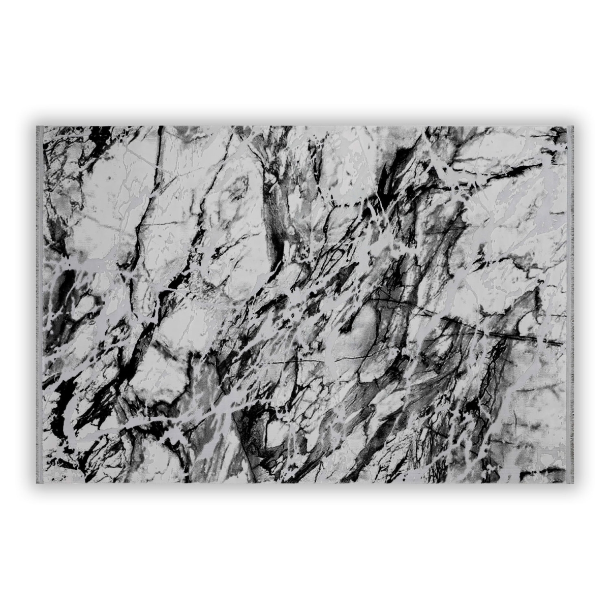 Whiteline RU1922F 10 x 7 in. Modern Living Magda Abstract Area Rug, Multi Color