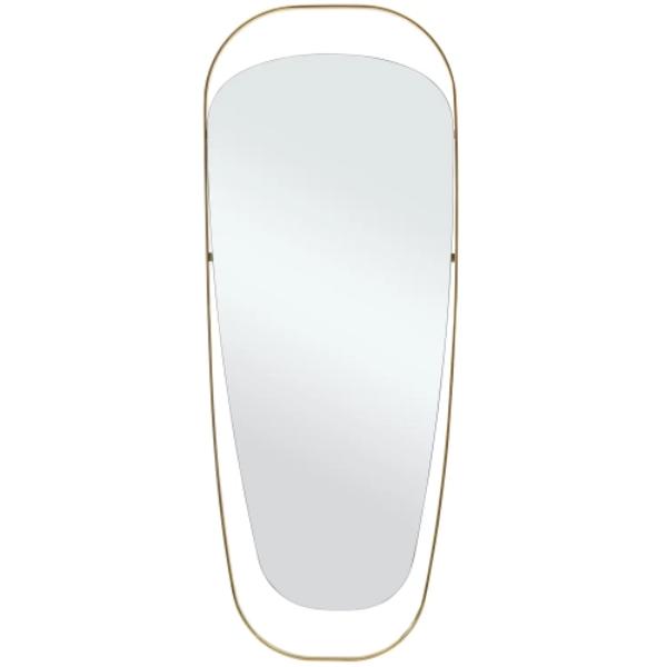 Picture of Whiteline MR2015 5 mm Modern Living Matilda Oval Wall Mirror in Polished Stainless Steel&#44; Gold
