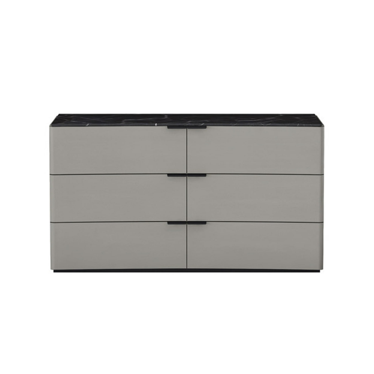 Whiteline DR2021-LGRY-BLK Modern Living Massimo Dresser, Light Gray & Black
