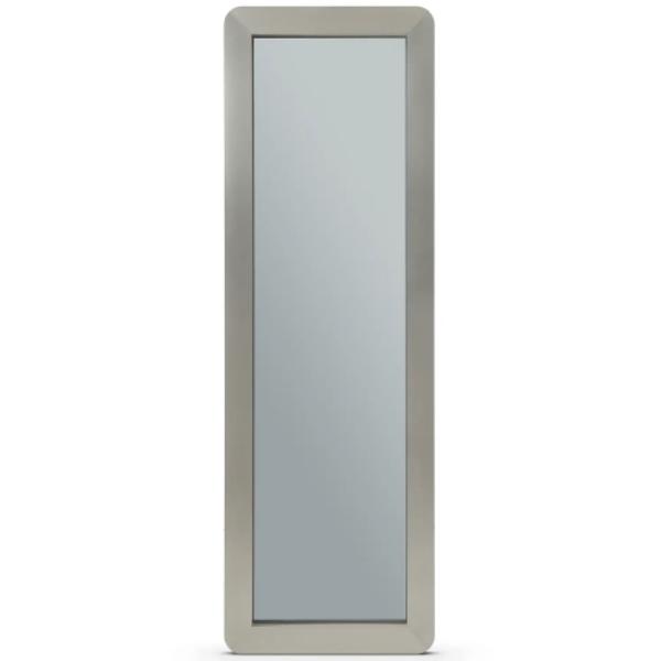 Picture of Whiteline MR2029W-GRY Modern Living Elena Rectangular Wall Mirror - Glass & Brushed Nickel&#44; Gray