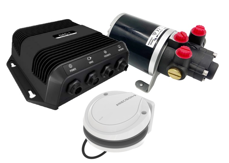 SIM00015951001 Outboard Pilot Hydraulic with MKII Pump & Precision Heading Sensor