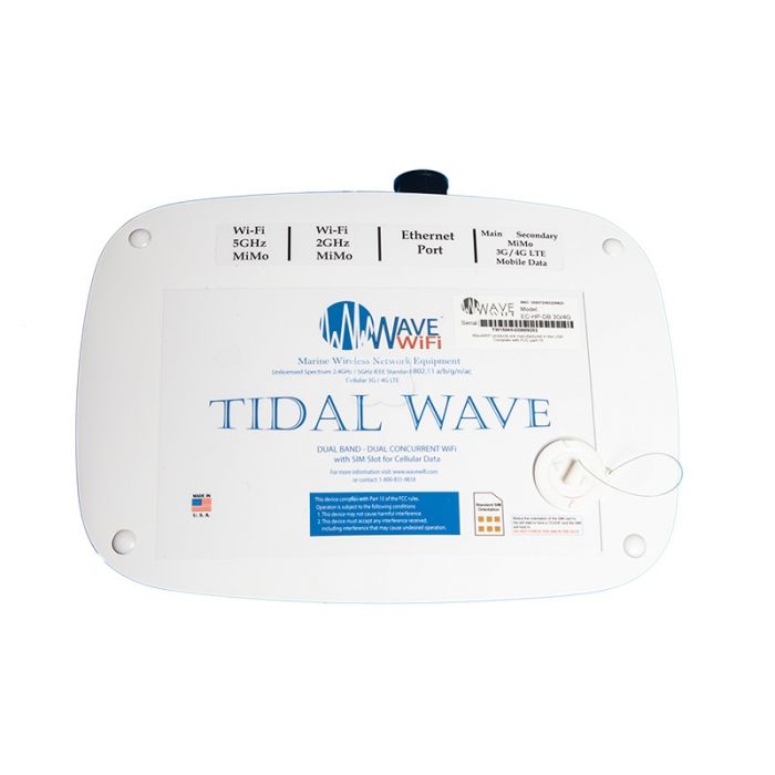 Picture of Wave WiFi WAVECHPDB3G4G Tidal Wave with 2 25 ft. 400UF Low Loss Cable & 6 Antennas