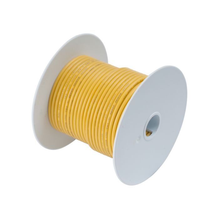 Picture of Ancor ANC101010 No. 18 Gauge Yellow 100 ft. Spool Tinned Copper Wire