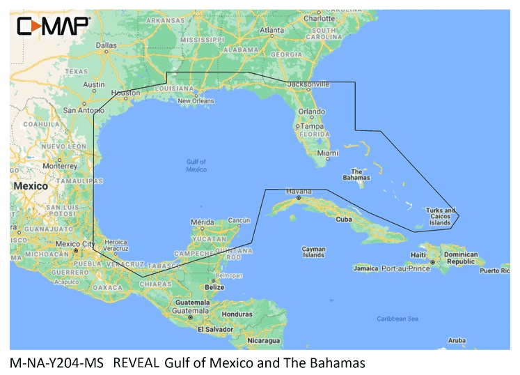 C-Map  Reveal Coastal Gulf of Mexico & Bahamas