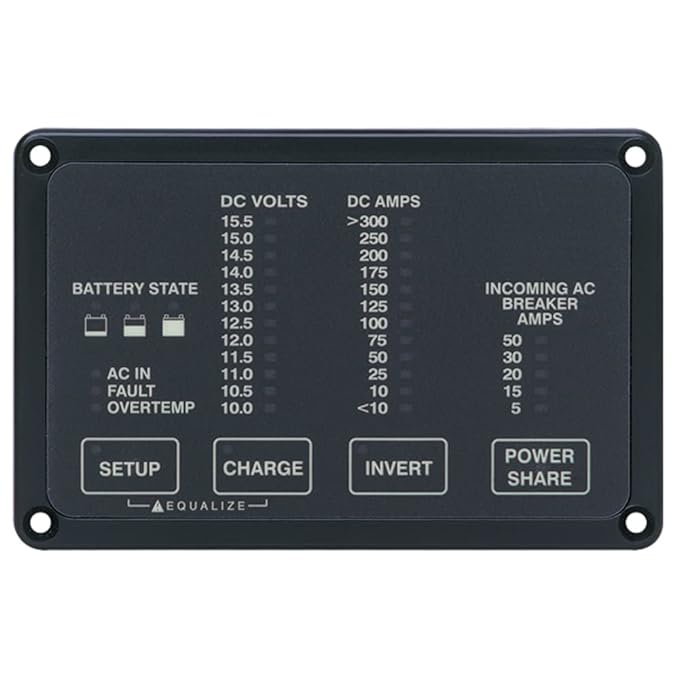 Picture of Xantrex XAN84205601 Freedom 458 Basic 12-25 Remote Panel with 25 ft. Cable