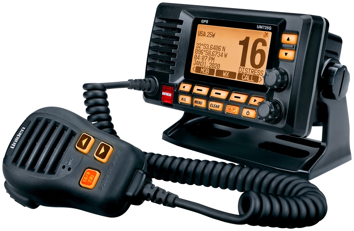 25 watt Black Fixed Mount VHF with GPS