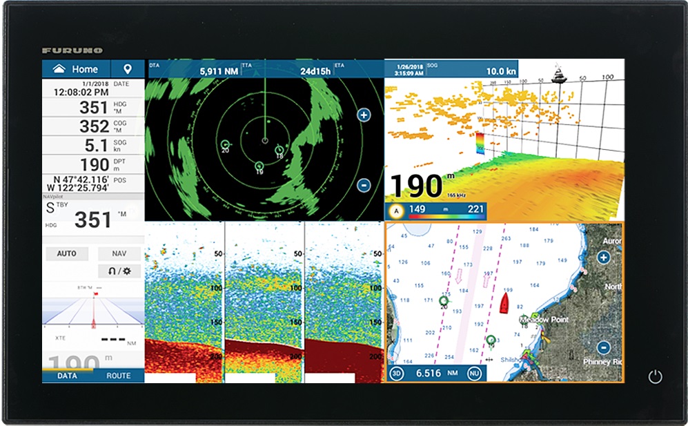 NavNet TZtouch3 16in MFD w/1kW Dual Channel CHIRP Sounder & Internal GPS