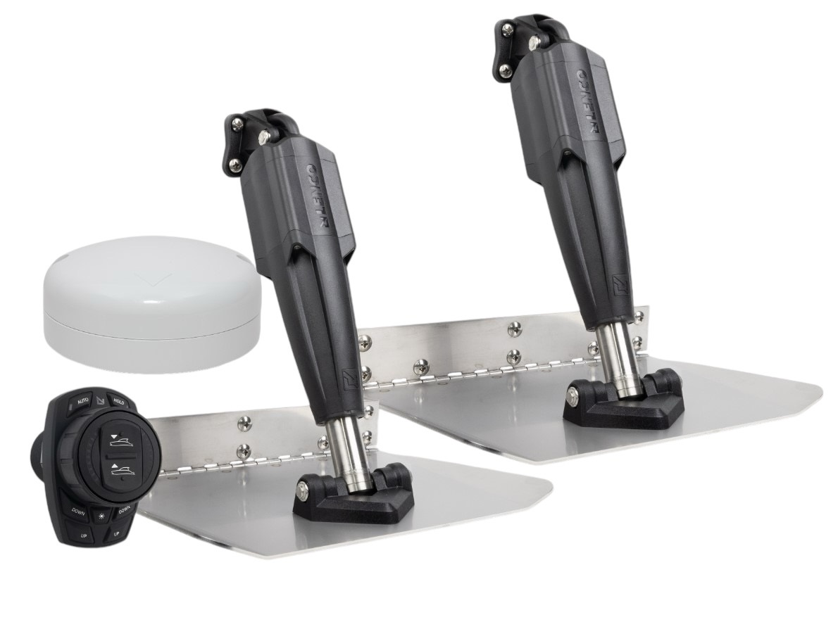 LEN15182107 9 x 12 in. 12V Standard Mount Trim Tab Kit with Pro Control Auto
