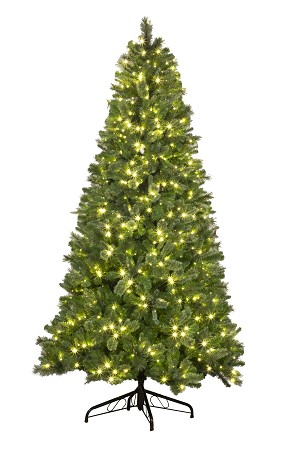 6 ft. Pre-Lit Warm White Mixed Blend Tree