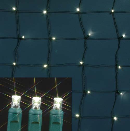 4 x 6 LED Warm White Twinkle Net Light - White - 4 x 6