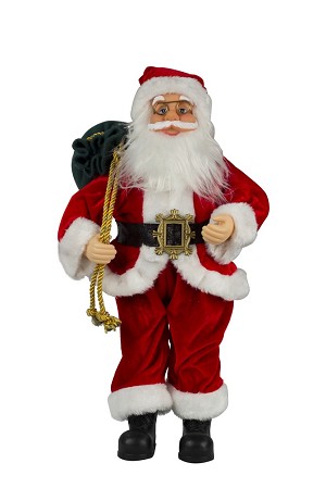 18 in. Santa with Toy Bag