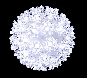 7.5 in. Sphere 100 5mm LED with .25 Strobes - Warm White